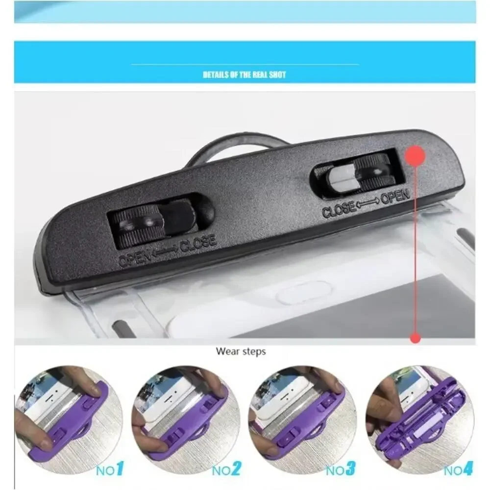 2 Pack Waterproof Phone IPX8 Fits iPhone Samsung Huawei Universal Dry Bag Case